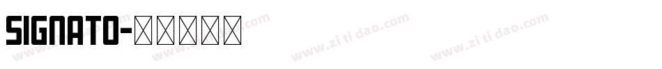 Signato字体转换