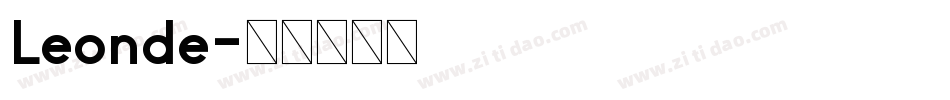 Leonde字体转换
