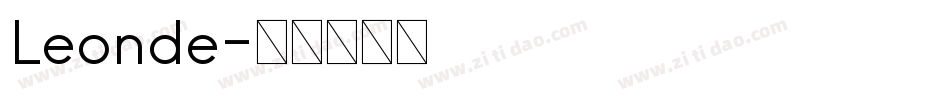 Leonde字体转换