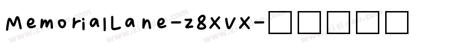MemorialLane-z8XVX字体转换