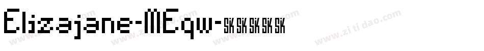 Elizajane-MEqw字体转换