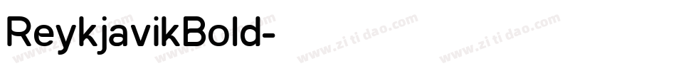 ReykjavikBold字体转换