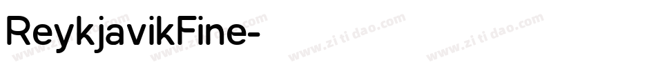 ReykjavikFine字体转换