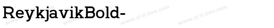 ReykjavikBold字体转换