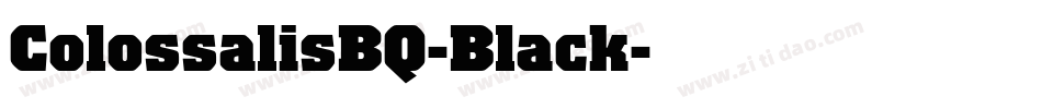 ColossalisBQ-Black字体转换