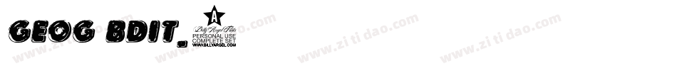 Geog-BdIt_1字体转换