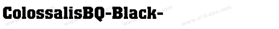 ColossalisBQ-Black字体转换