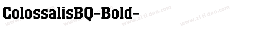 ColossalisBQ-Bold字体转换