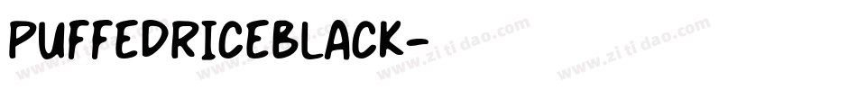 PuffedRiceBlack字体转换