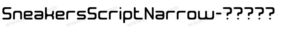 SneakersScriptNarrow字体转换