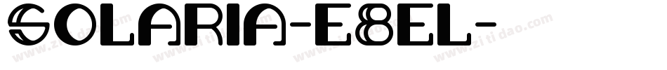 Solaria-e8el字体转换