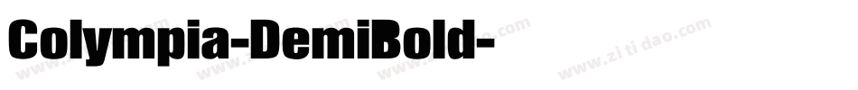Colympia-DemiBold字体转换