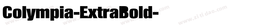 Colympia-ExtraBold字体转换