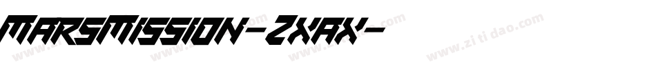 MarsMission-Zxax字体转换