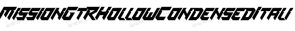 MissionGtRHollowCondensedItalic-vEKO字体转换