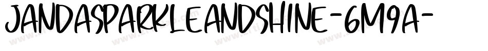 JandaSparkleAndShine-6M9A字体转换