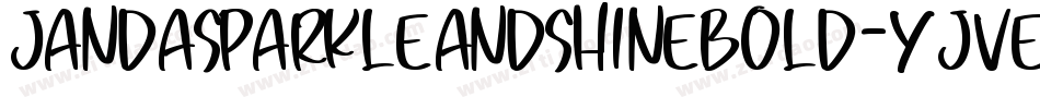 JandaSparkleAndShineBold-yJVe字体转换