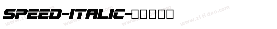 Speed-Italic字体转换