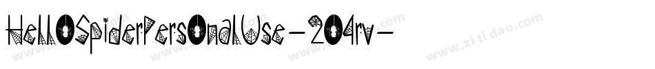 HelloSpiderPersonalUse-2O4rv字体转换