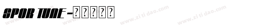 SPORTUNE字体转换