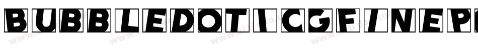 BubbledotICGFinePositive字体转换