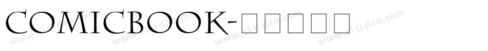 ComicBook字体转换