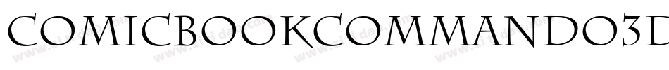 ComicBookCommando3D-X65K字体转换