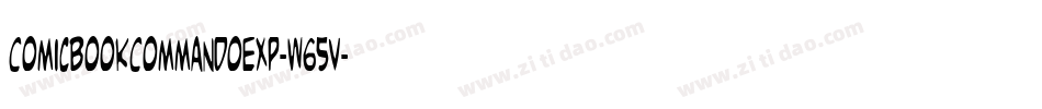 ComicBookCommandoExp-W65v字体转换