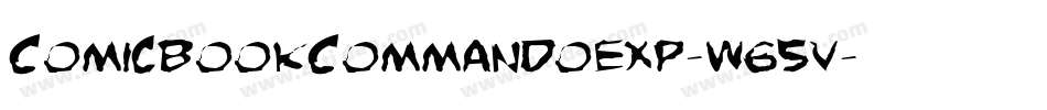 ComicBookCommandoExp-W65v字体转换