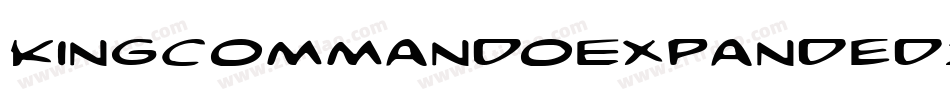 KingCommandoExpandedItalic-J3D7字体转换