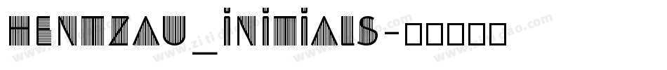 Hentzau_Initials字体转换