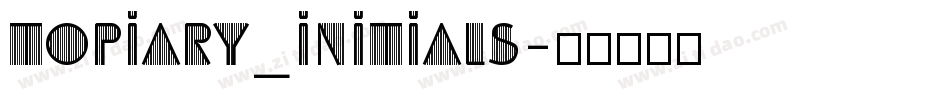 Topiary_Initials字体转换