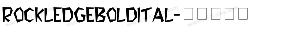 rockledgeboldital字体转换