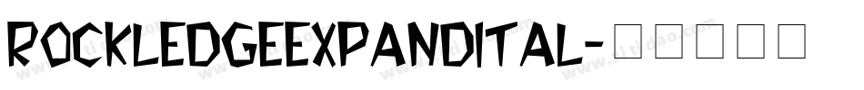 rockledgeexpandital字体转换