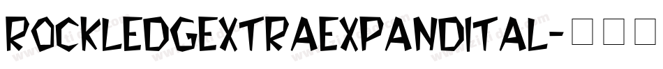 rockledgextraexpandital字体转换