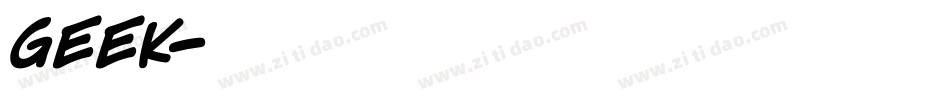 GEEK字体转换