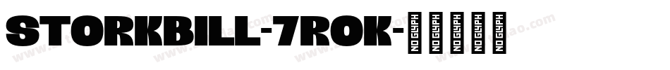 StorkBill-7rOK字体转换