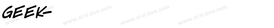 GEEK字体转换