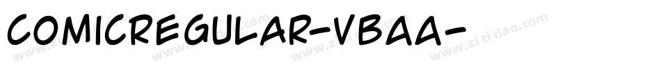 ComicRegular-vBAA字体转换