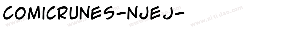 ComicRunes-njeJ字体转换