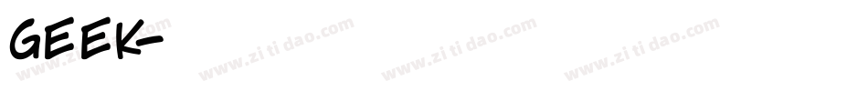 GEEK字体转换