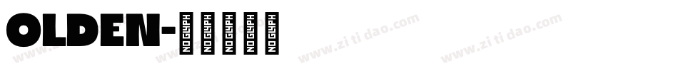 Olden字体转换