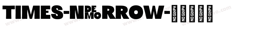 Times-Narrow字体转换