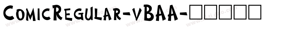 ComicRegular-vBAA字体转换