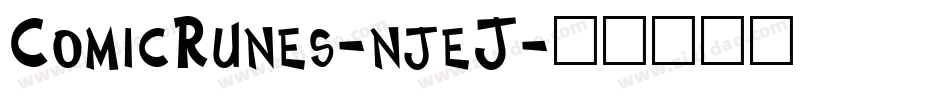 ComicRunes-njeJ字体转换