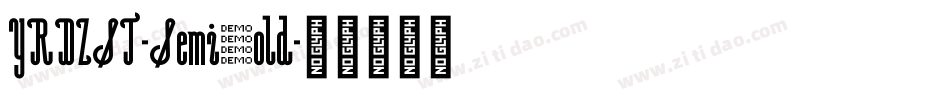 YRDZST-Semibold字体转换