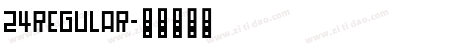 24regular字体转换