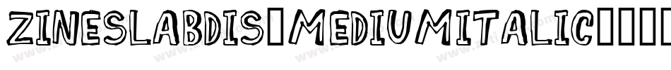 ZineSlabDis-MediumItalic字体转换
