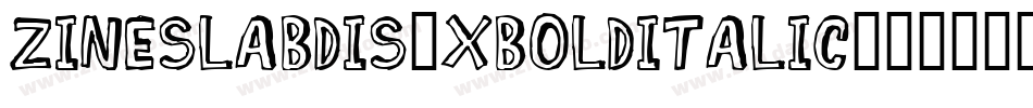 ZineSlabDis-XBoldItalic字体转换