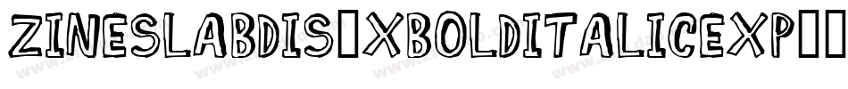 ZineSlabDis-XBoldItalicExp字体转换